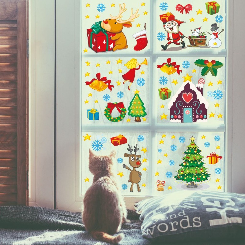 4pcs PVC Christmas Snowflake W – Snowflake Window Decal recenzja i cena