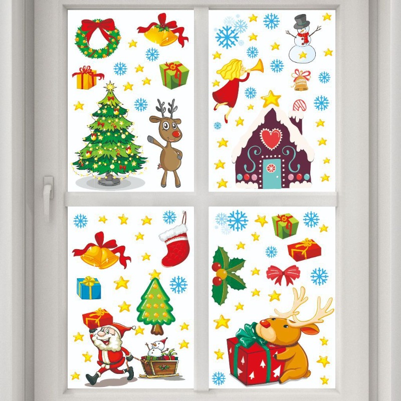 4pcs PVC Christmas Snowflake W – Snowflake Window Decal recenzja i cena