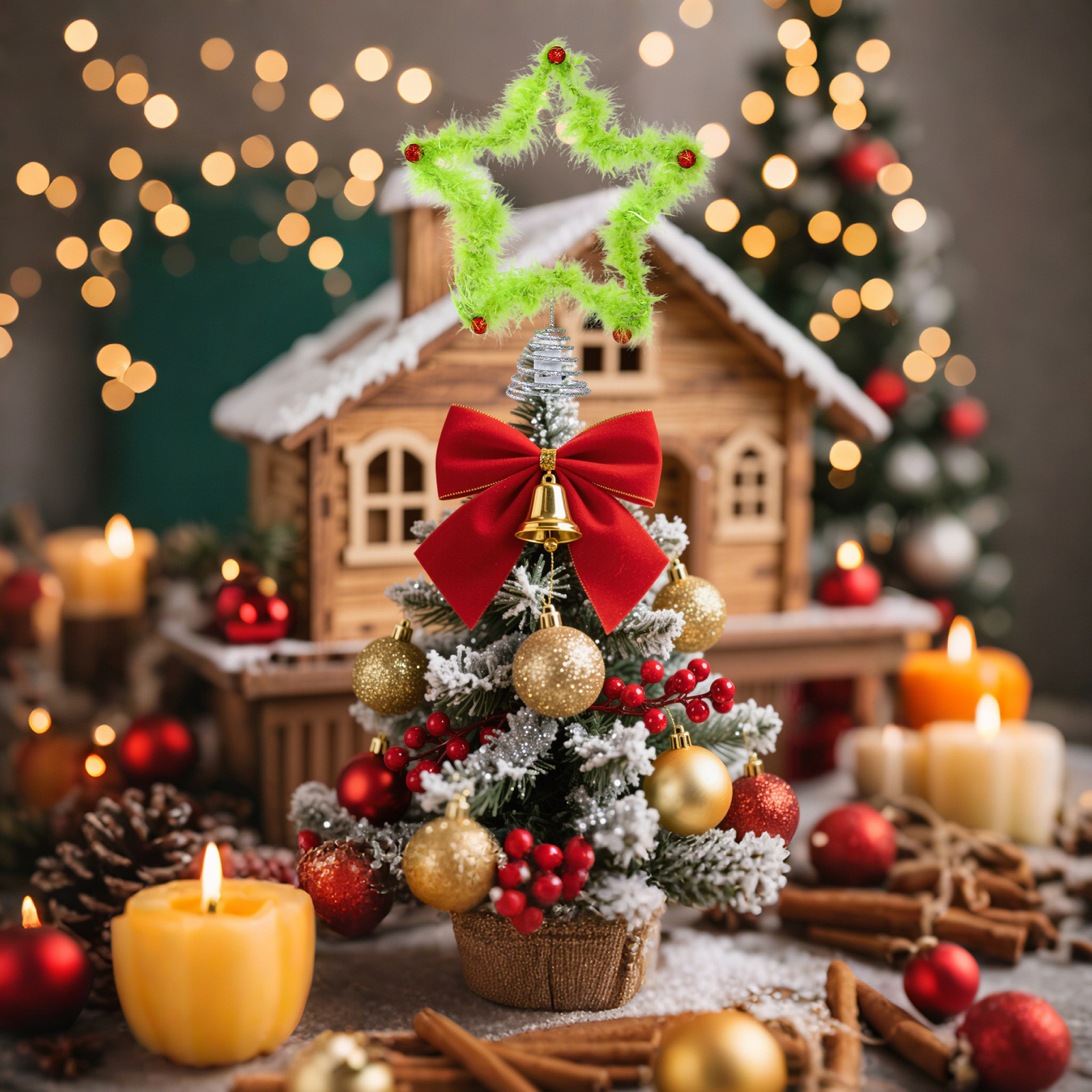 Christmas Fuzzy Grinch Star Tr – Star Tree Topper recenzja i cena