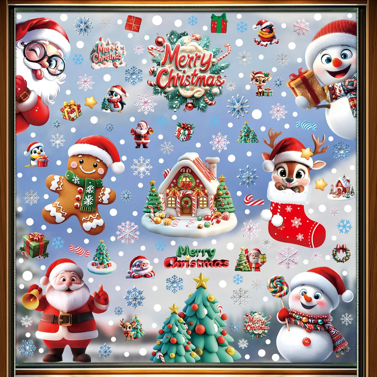 2025 Christmas Static Window C – Snowflake Window Decal recenzja i cena