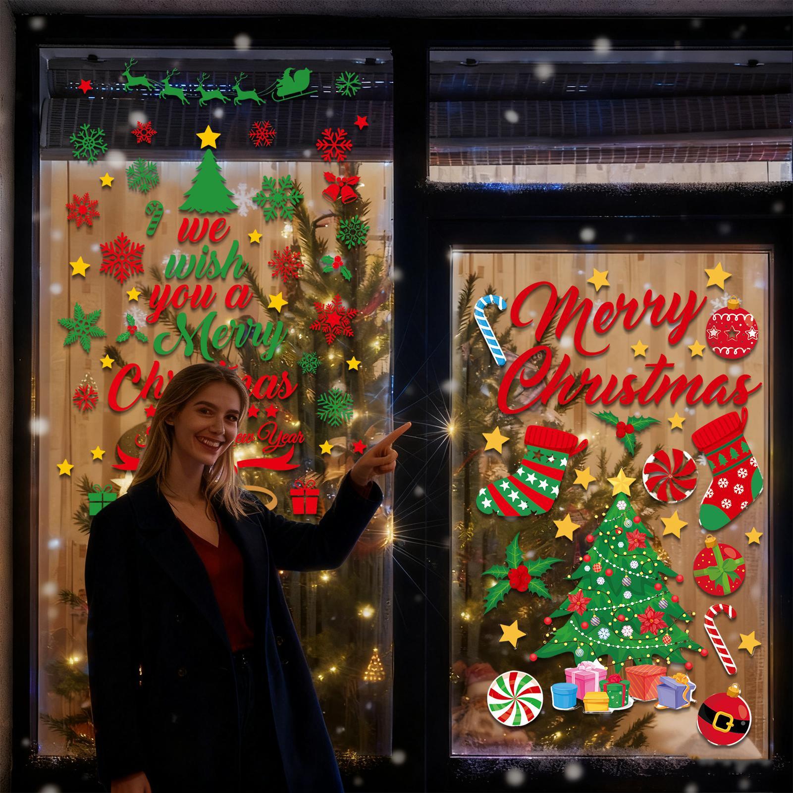 3 Pieces Christmas wall sticke – Snowflake Window Decal recenzja i cena
