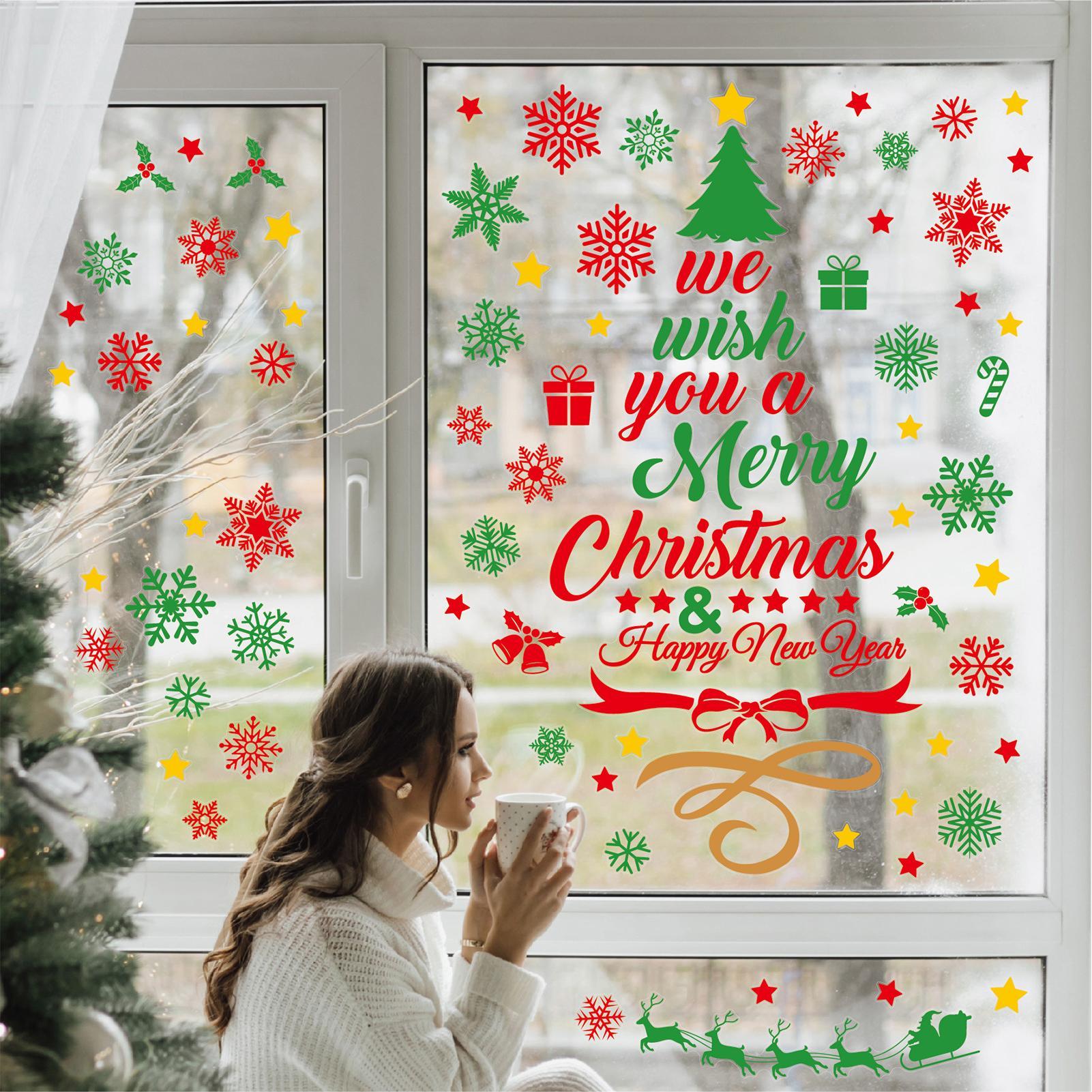 3 Pieces Christmas wall sticke – Snowflake Window Decal recenzja i cena