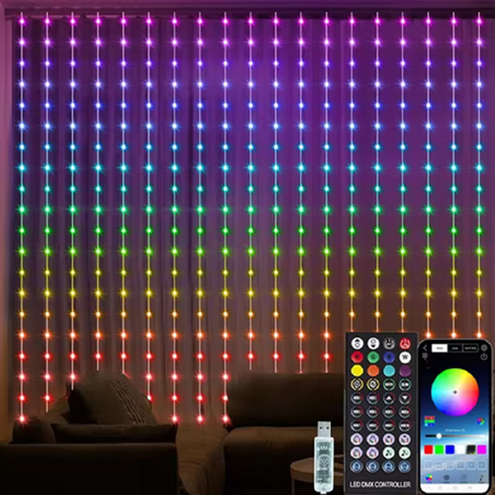 3M RGB Smart LED Curtain Light – Led Fairy String Lights recenzja i cena