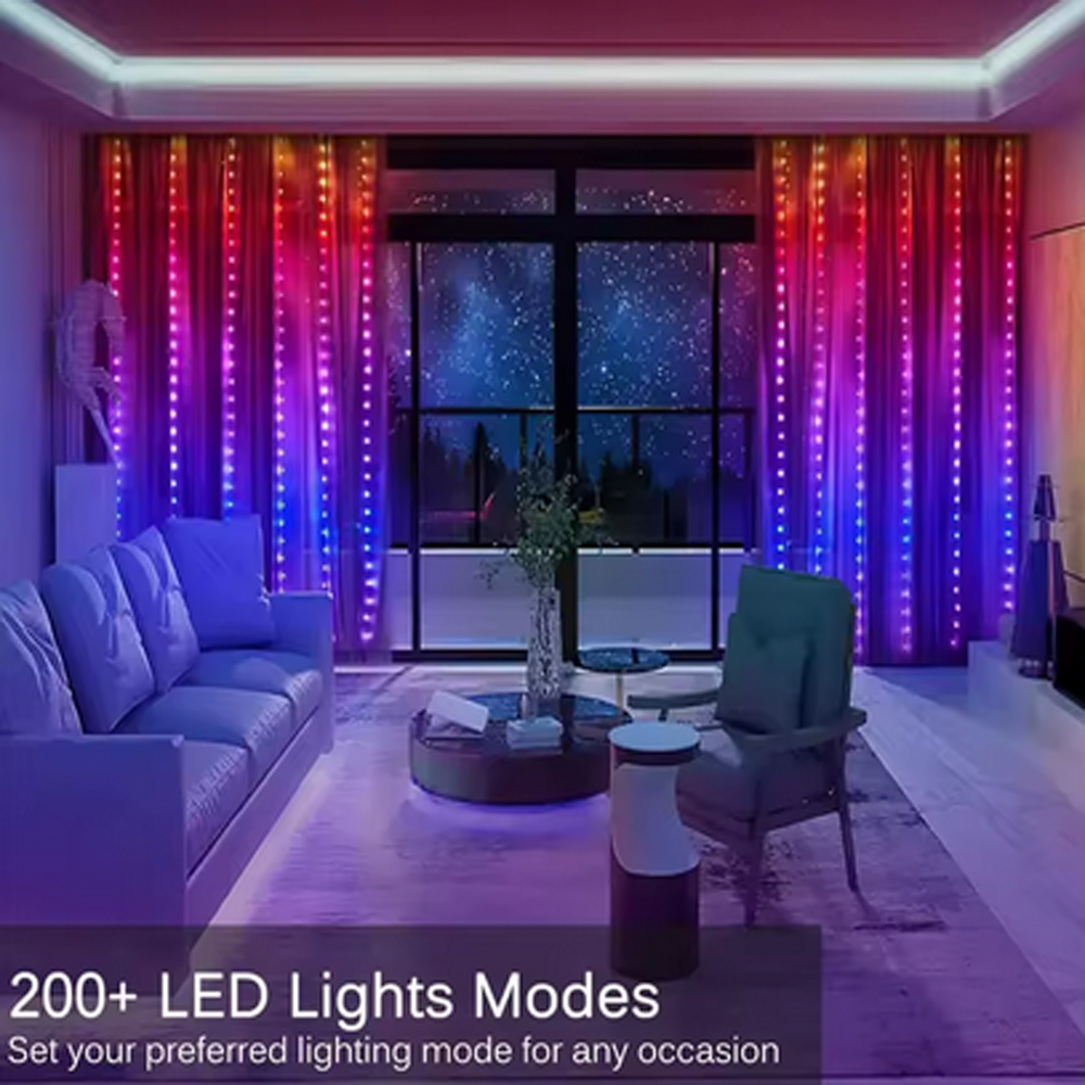 3M RGB Smart LED Curtain Light – Led Fairy String Lights recenzja i cena