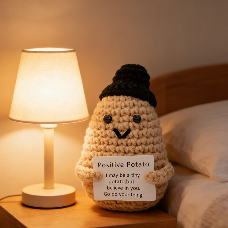 Cute Positive Potato Crochet D – Santa Hat Plush recenzja i cena