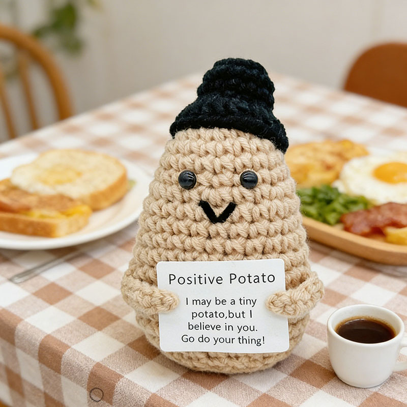 Cute Positive Potato Crochet D – Santa Hat Plush recenzja i cena