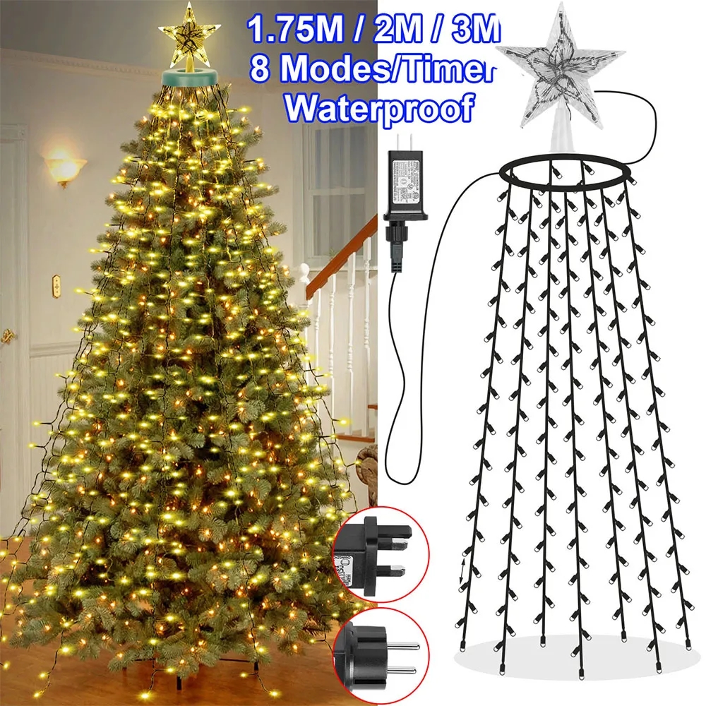 8 Modes Timer LED Christmas Tr – Star Tree Topper recenzja i cena
