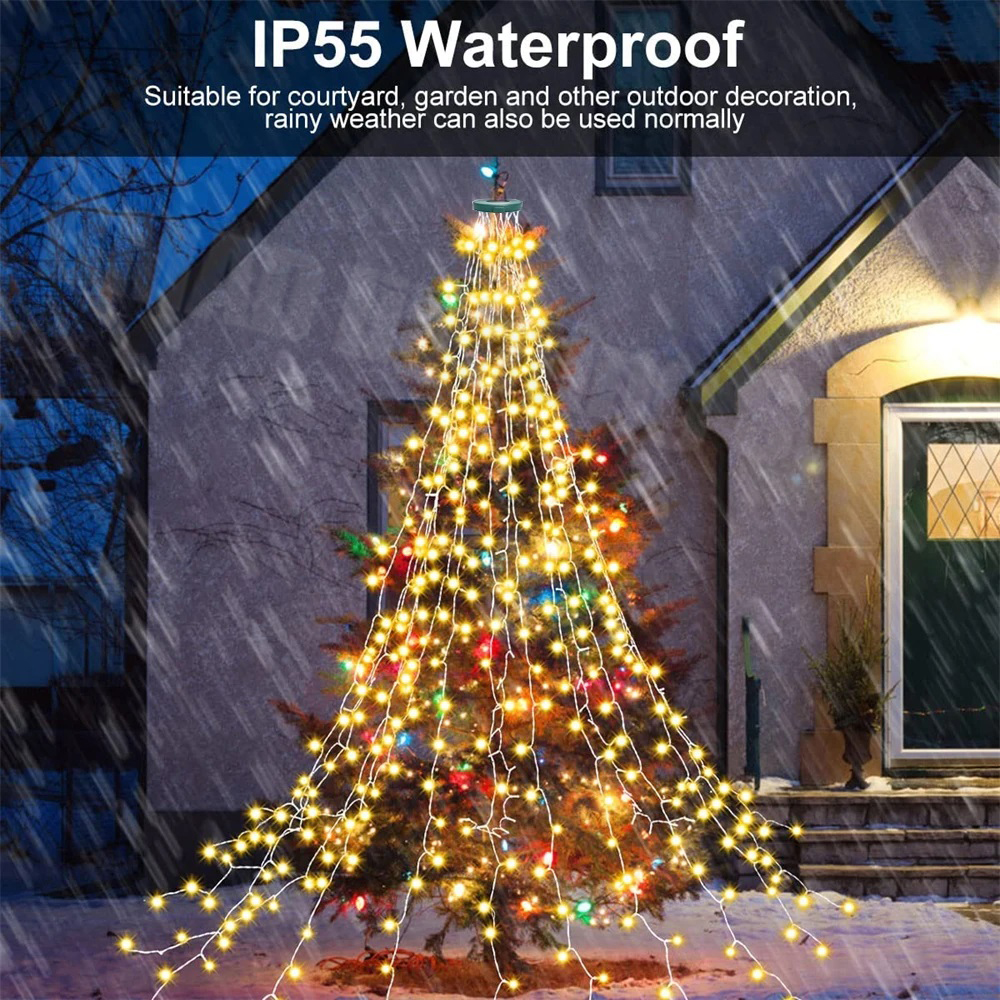 Christmas Tree Waterfall Light – Led Fairy String Lights recenzja i cena