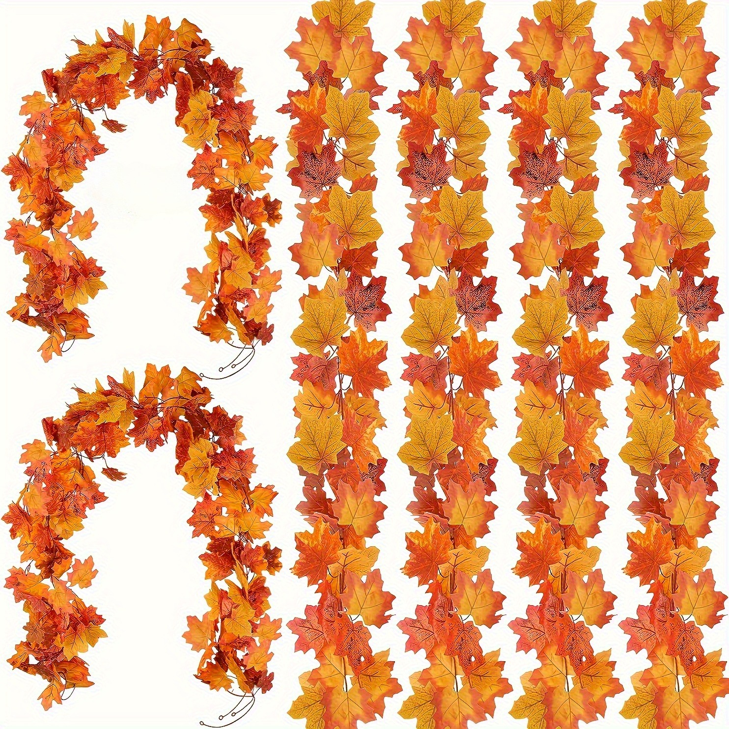100CM Autumn Artificial Maple  – Christmas Wreath Fake recenzja i cena