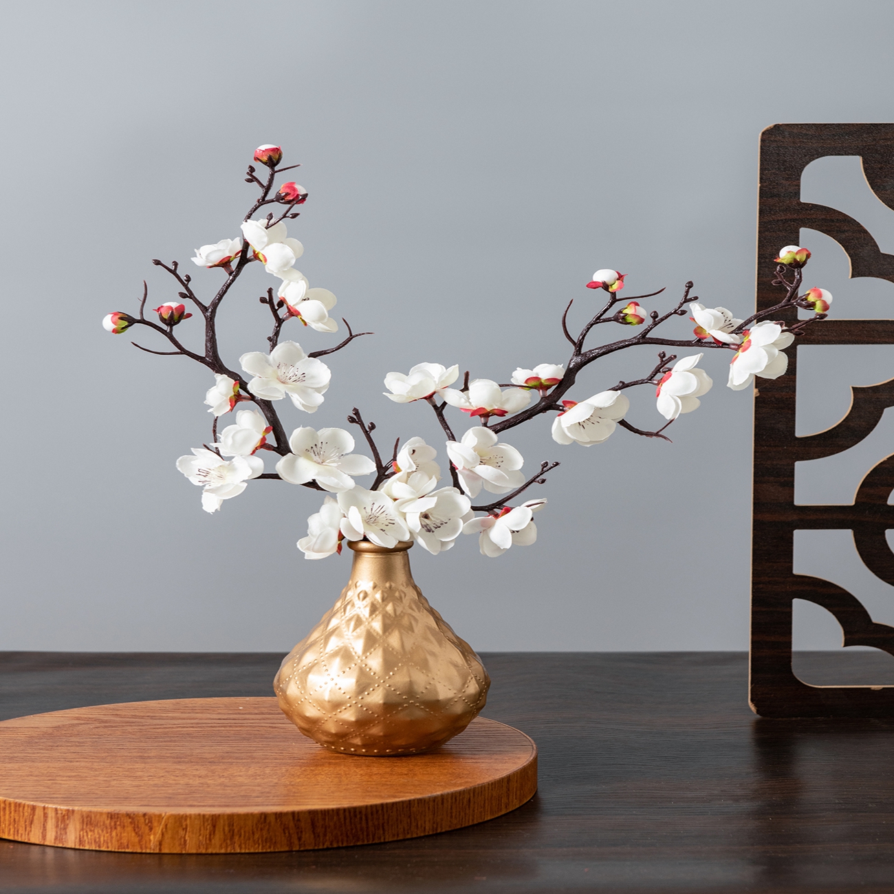 Artificial Flower Spring Plum  – Christmas Wreath Fake recenzja i cena