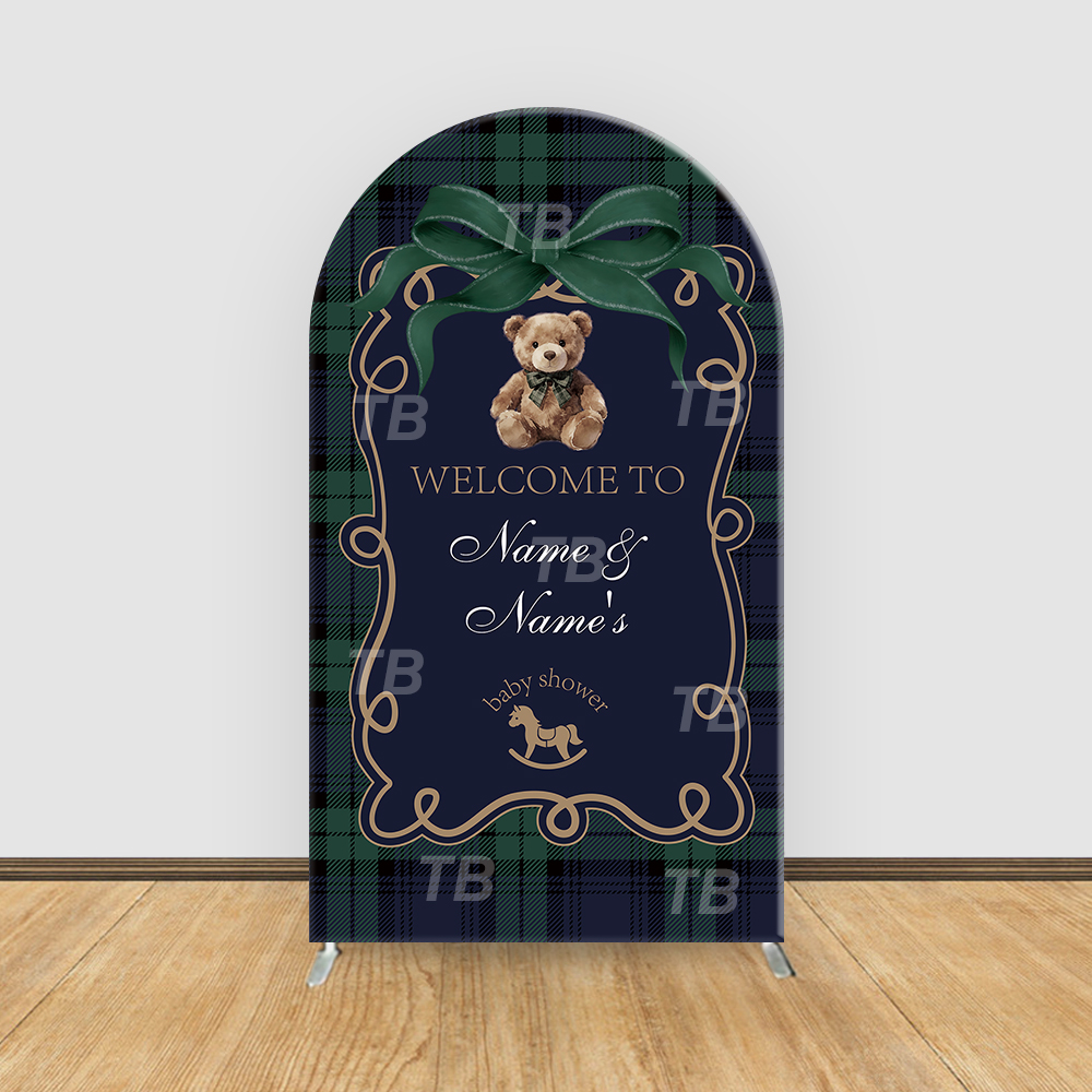 Teddy Bear Plaid Theme Arch Ba – Christmas Throw Blanket recenzja i cena
