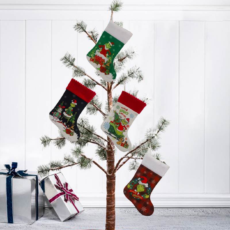 Christmas Stocking Grinch Sock – Christmas Stocking Hanging recenzja i cena