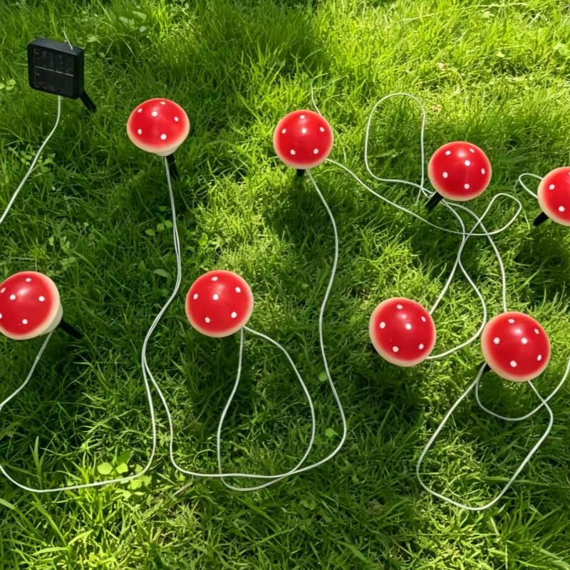 Solar Mushroom String Lights W – Christmas Lights Outdoor recenzja i cena
