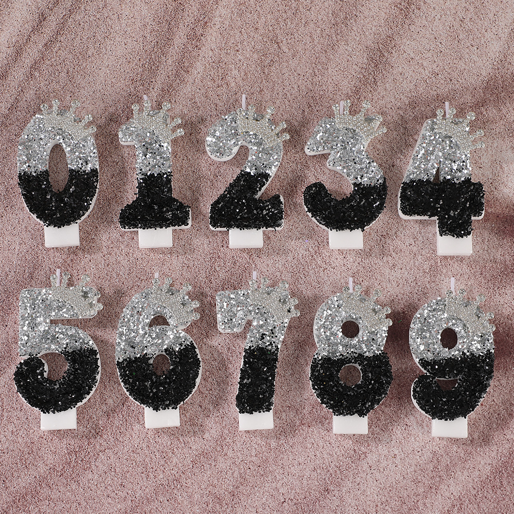 Black Silver Gradient Crown Ha – Holiday Candle Set recenzja i cena