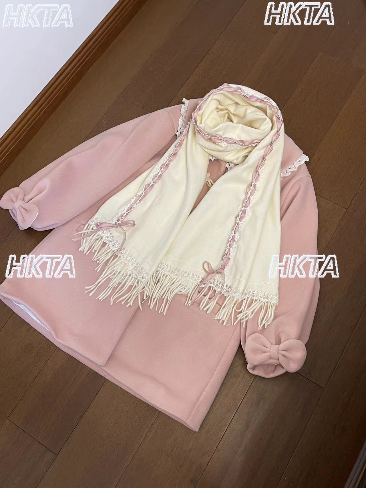 Cute Retro Ribbon Scarves Wome – Ribbon Bow Gift recenzja i cena