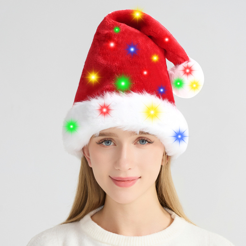 Christmas hat LED light plush  – Santa Hat Plush recenzja i cena