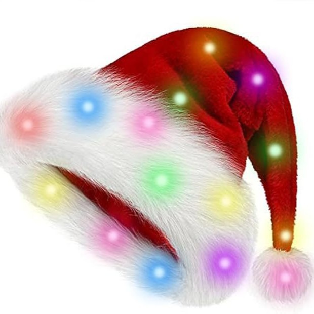 Christmas hat LED light plush  – Santa Hat Plush recenzja i cena