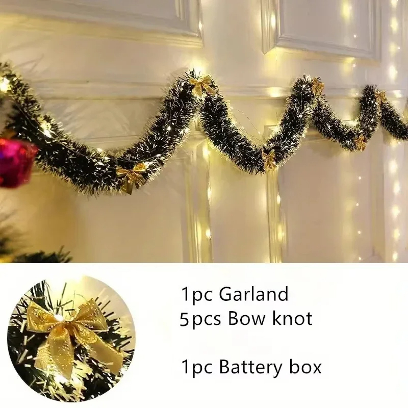 Christmas Tinsel Garland Artif – Tinsel Garland Decoration recenzja i cena