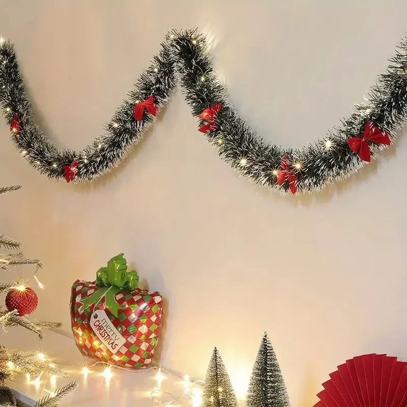 Christmas Tinsel Garland Artif – Tinsel Garland Decoration recenzja i cena