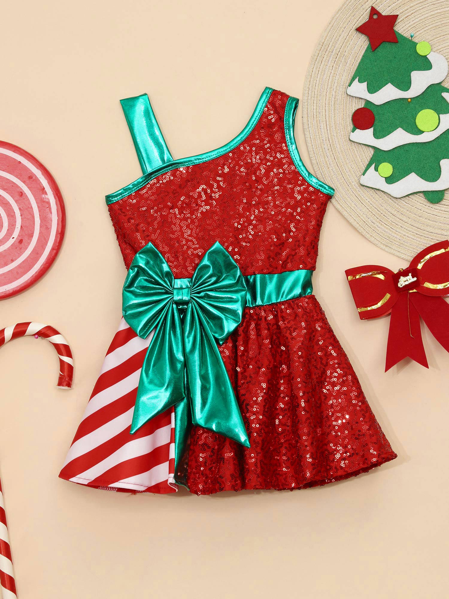 Kids Girls Christmas Party Dre – Elf Costume Christmas recenzja i cena