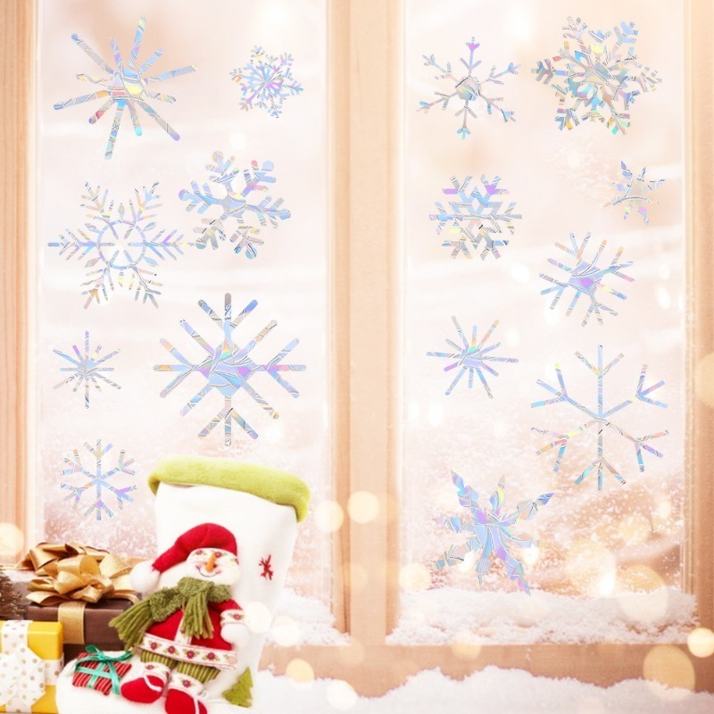 Xmas Snowflake Pattern Rainbow – Snowflake Window Decal recenzja i cena