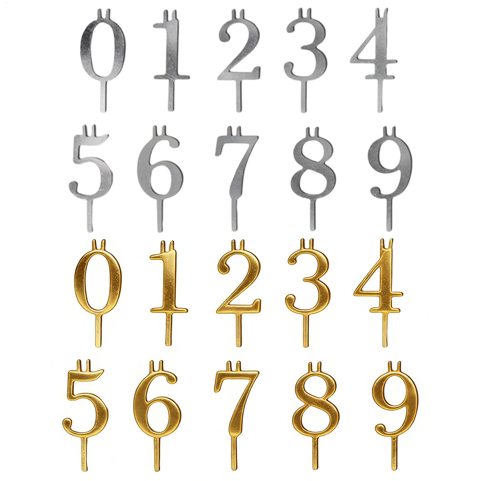 10pcs 0-9 Number Cake Toppers  – Holiday Candle Set recenzja i cena