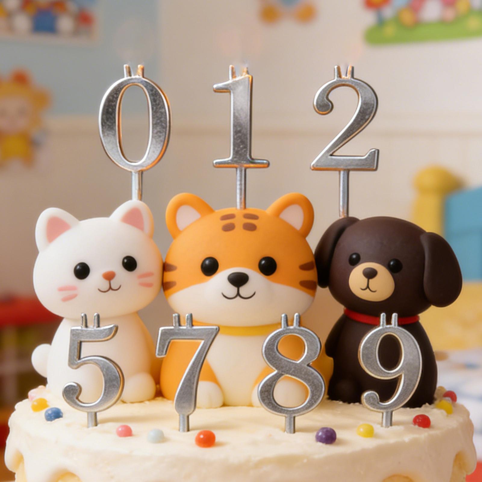10pcs 0-9 Number Cake Toppers  – Holiday Candle Set recenzja i cena